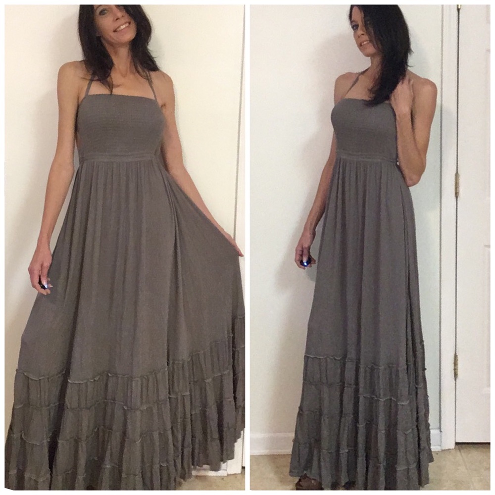 Last 1 Small! Long Line Maxi Dress - Picture 3 of 5